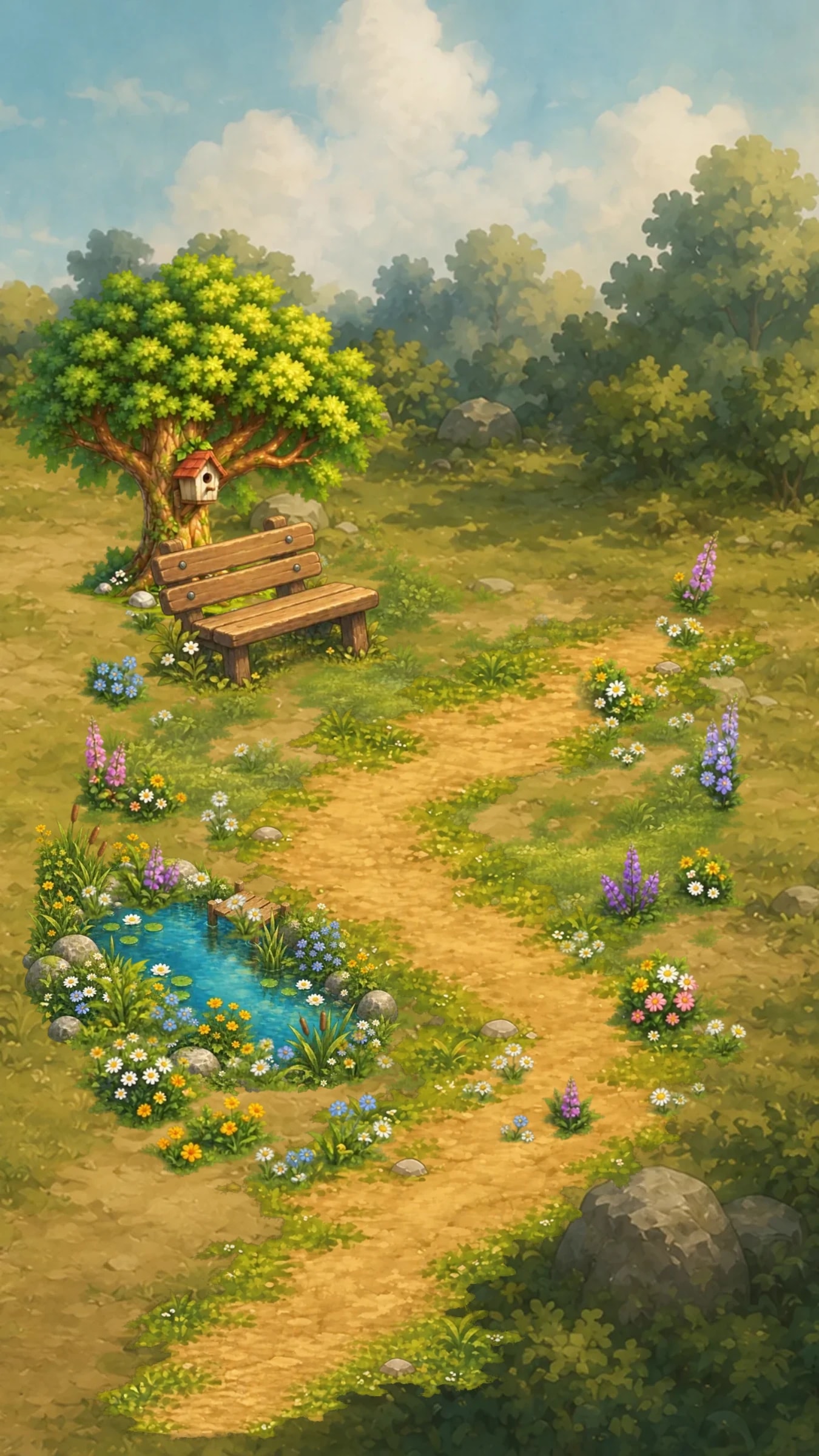 Partially restored Lifegame meadow